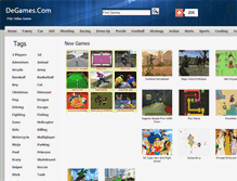 Tablet Screenshot of degames.com